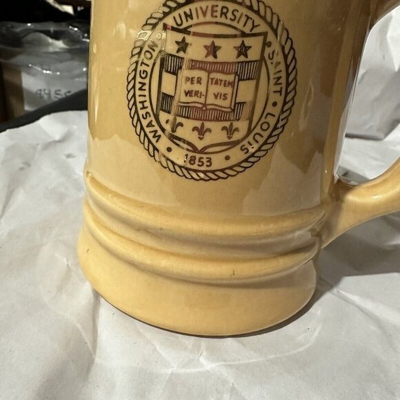 Vintage Stein Saint Luis Washington University Name Brown Ceramic M-20 - Picture 7 of 7
